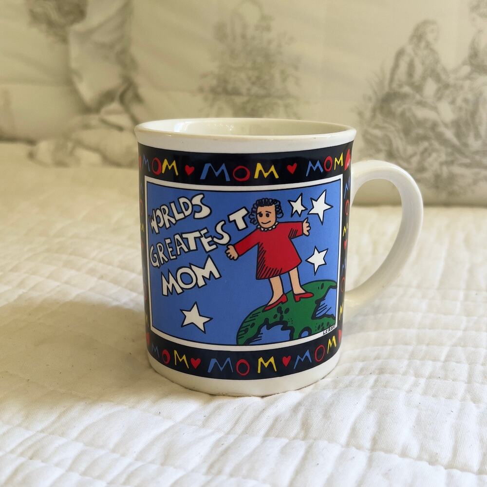 Vintage 1990s World's Greatest Mom Mug Westwood 1993 Ceramic